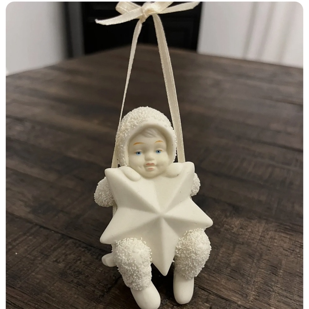 Dept 56 Snowbabies "Swinging on a Star" Christmas Ornament